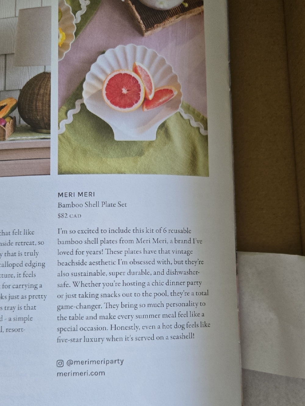 Jilly Box Shell Plate Set - Picture 2 of 2